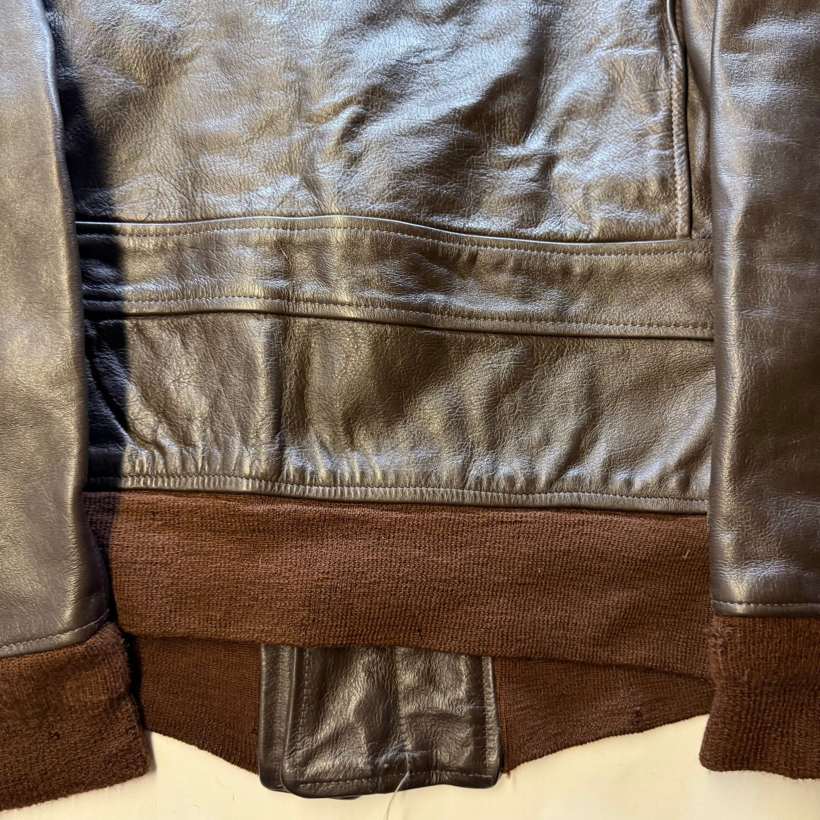 Other Jacket Flyer Leather Brill Bros Inc. Brown/Brown Size 40 Size US XXS / EU 40 - 16 Thumbnail