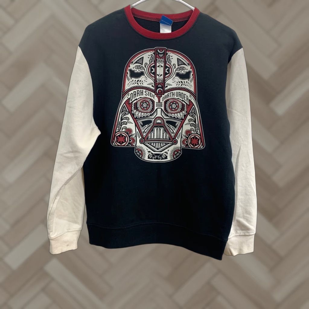 Star Wars Men's Star Wars Long Sleeve Sweatshirt Dark Side Darth Vader Paisley Sweater M Size M / US 6-8 / IT 42-44 - 1 Thumbnail