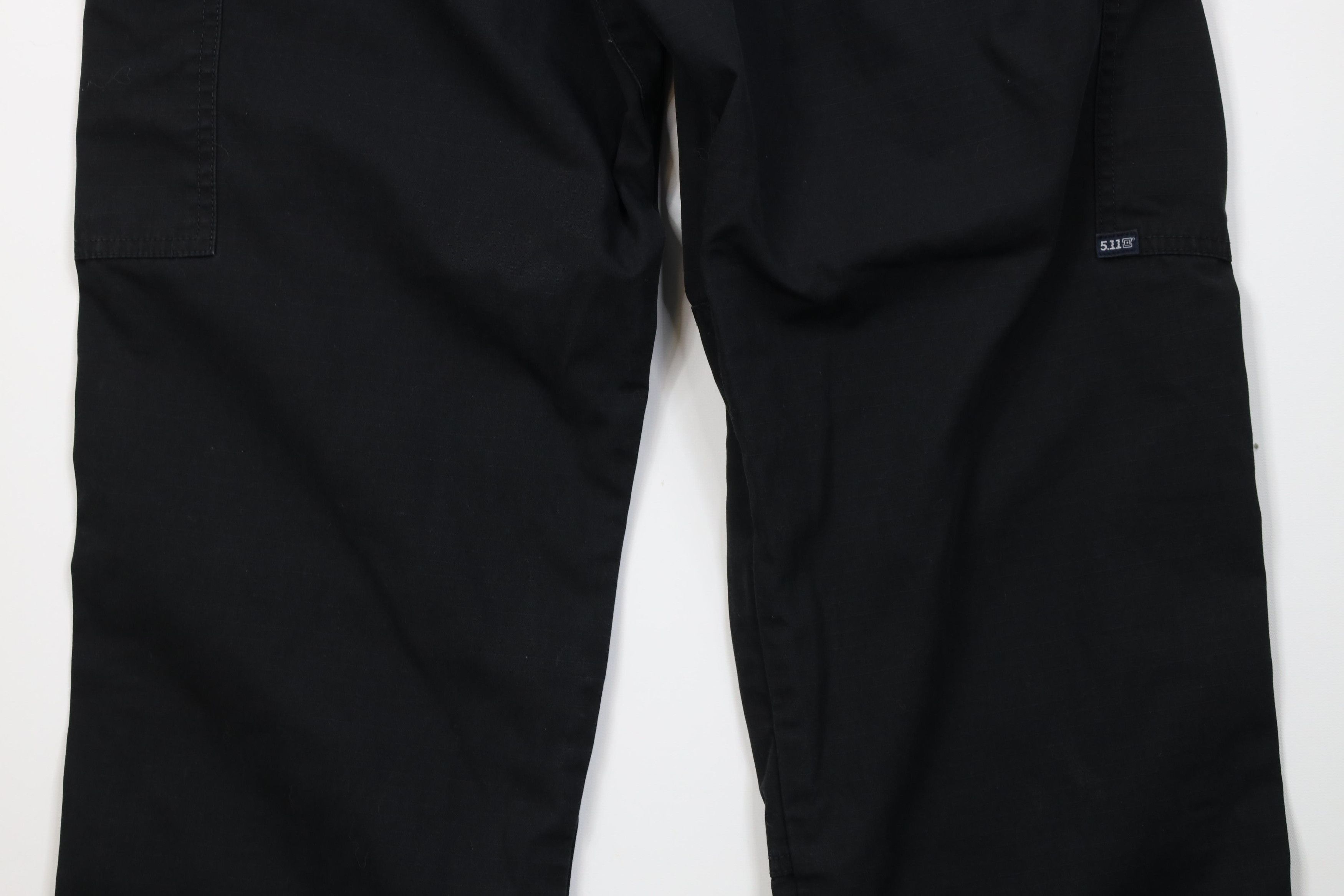 Vintage 5.11 Tactical Series Taclite Pro Ripstop Cargo Pants Black Size US 34 / EU 50 - 10 Thumbnail