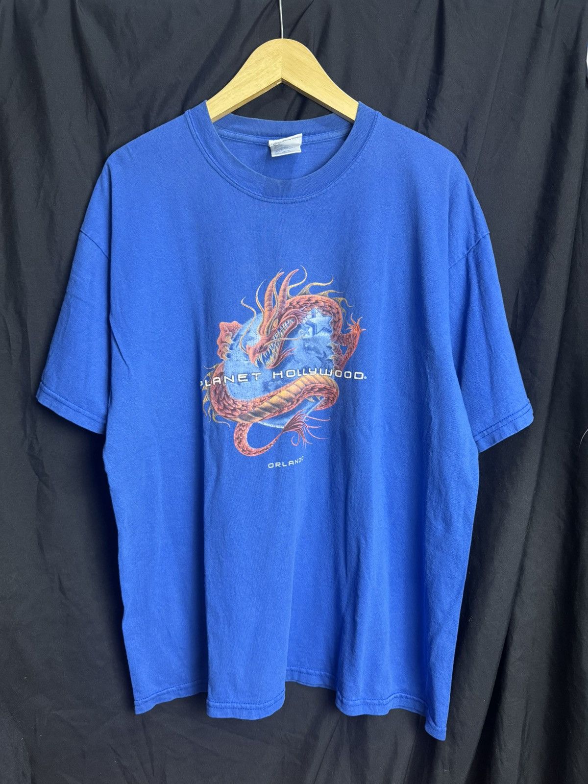 Japanese Brand Dragon Planet Hollywood Orlando Vintage Tees Size US XL / EU 56 / 4 - 1 Thumbnail