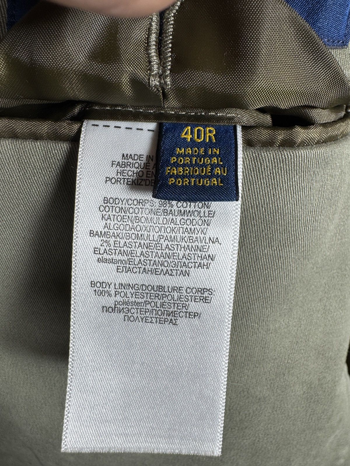 Polo Ralph Lauren Polo Ralph Lauren Green Chino Blazer Portugal (40R) Size 40R - 9 Thumbnail