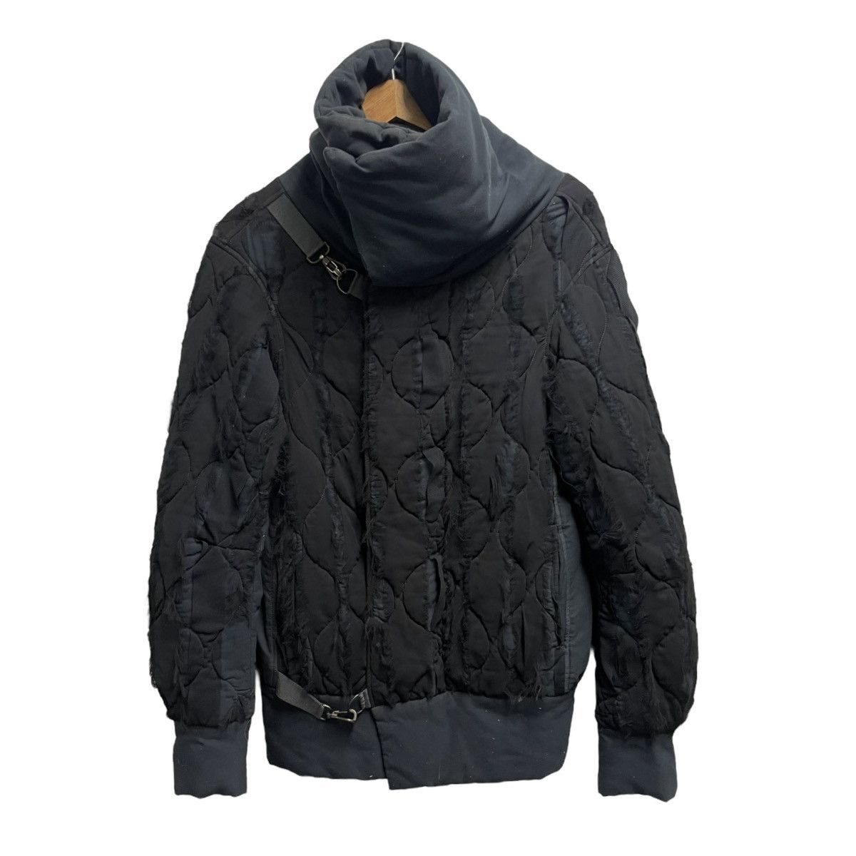 image of Griffin Hisui Fray Quilted Jacket in Blue, Men's (Size Medium)
