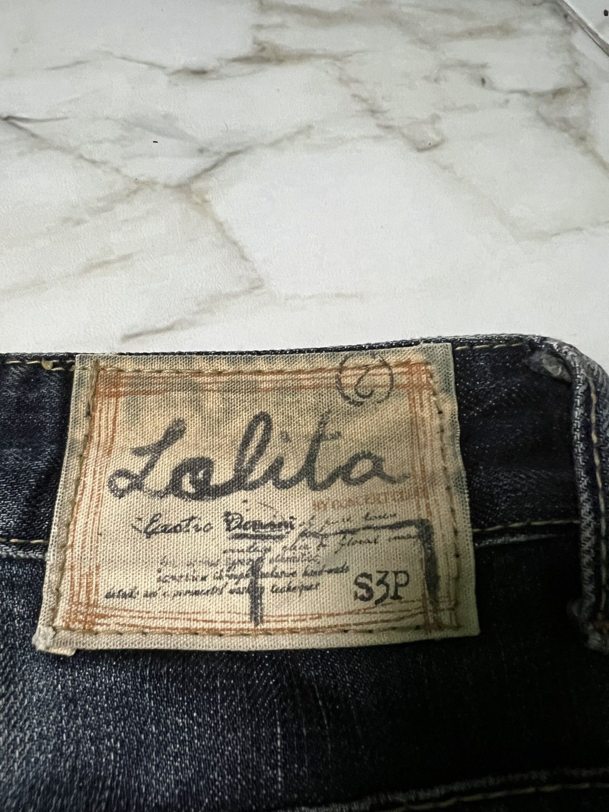 Beauty Beast × If Six Was Nine × Japanese Brand 💥Rare💥Lolita Concert Club Punk Washed Distress Jeans Size US 33 - 20 Thumbnail