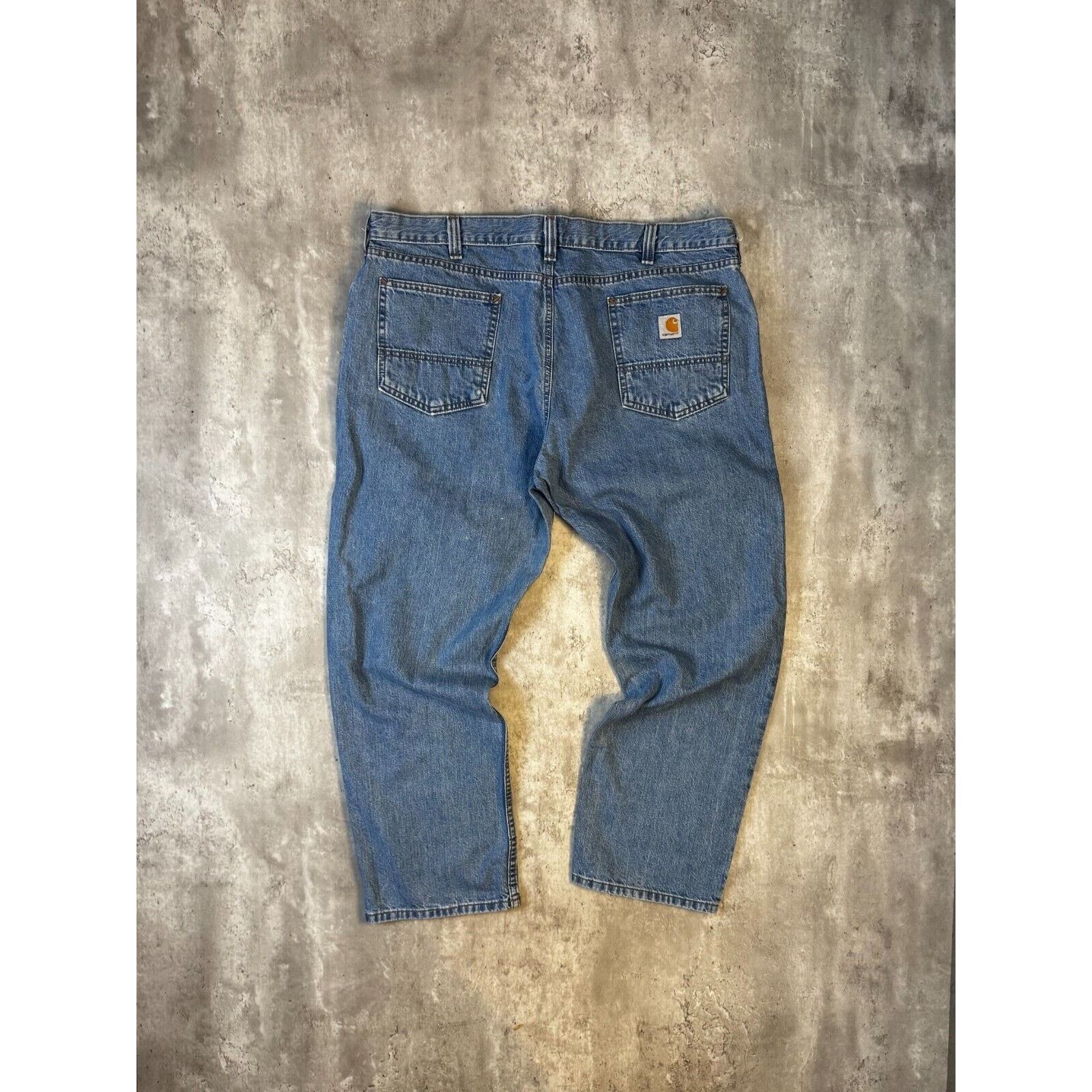 Carhartt Carhartt Relaxed Fit Medium Wash Denim Workwear Pants Sz 42 Size US 42 / EU 58 - 2 Thumbnail