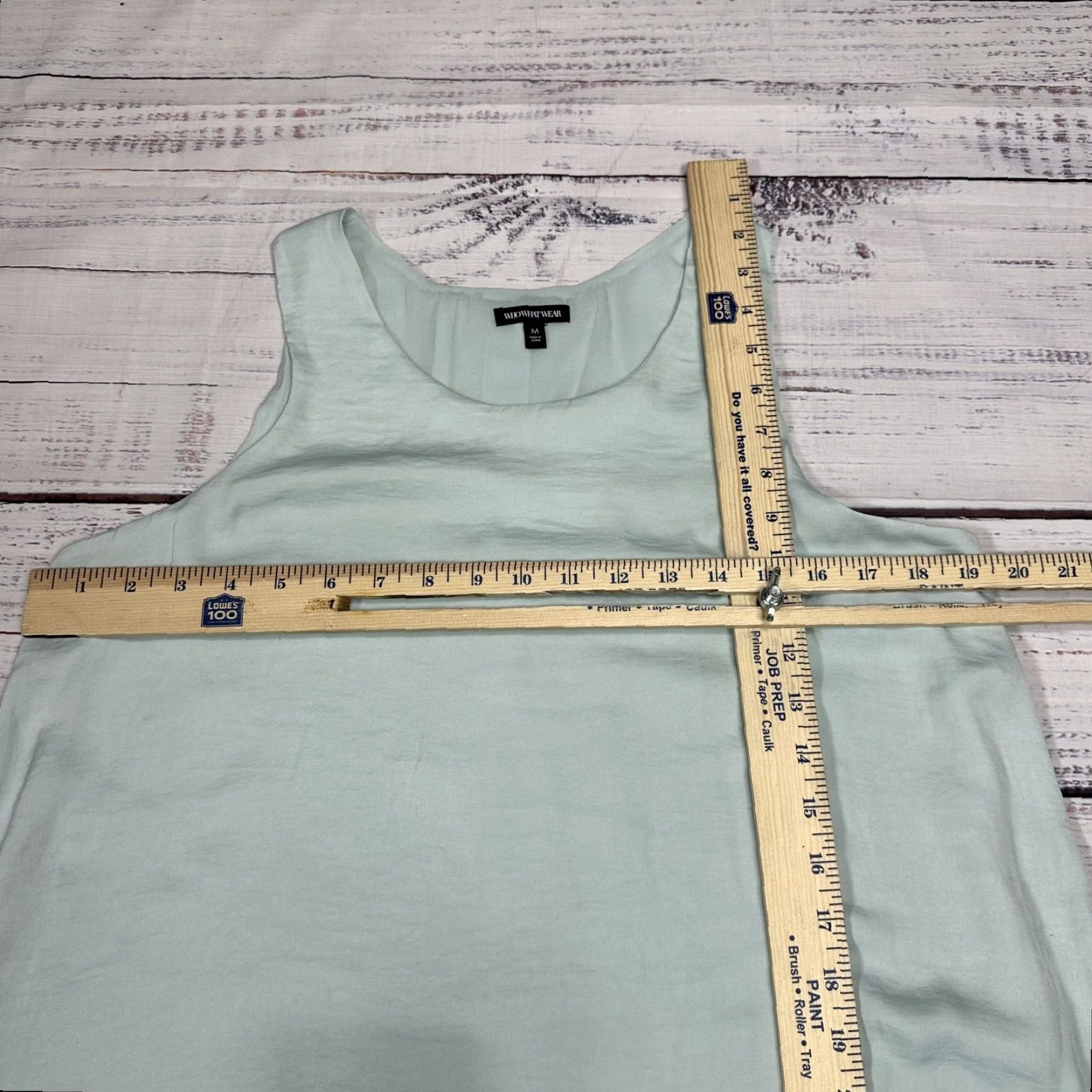 Vintage WHO WHAT WEAR Green Layered Sheer Top Shirt Blouse Sleeveless Lightweight M Women XS? (Wait) Size M / US 6-8 / IT 42-44 - 2 Thumbnail
