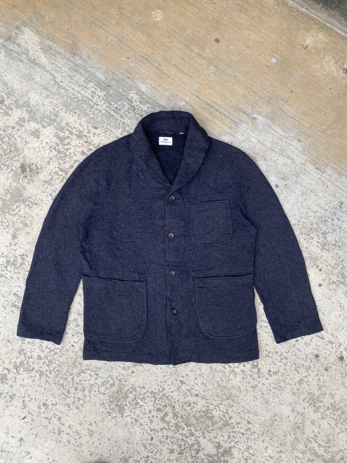 Engineered Garments Uniqlo Workers Steals AW Uniqlo X Engineered Garment shawl collar jacket Grailed