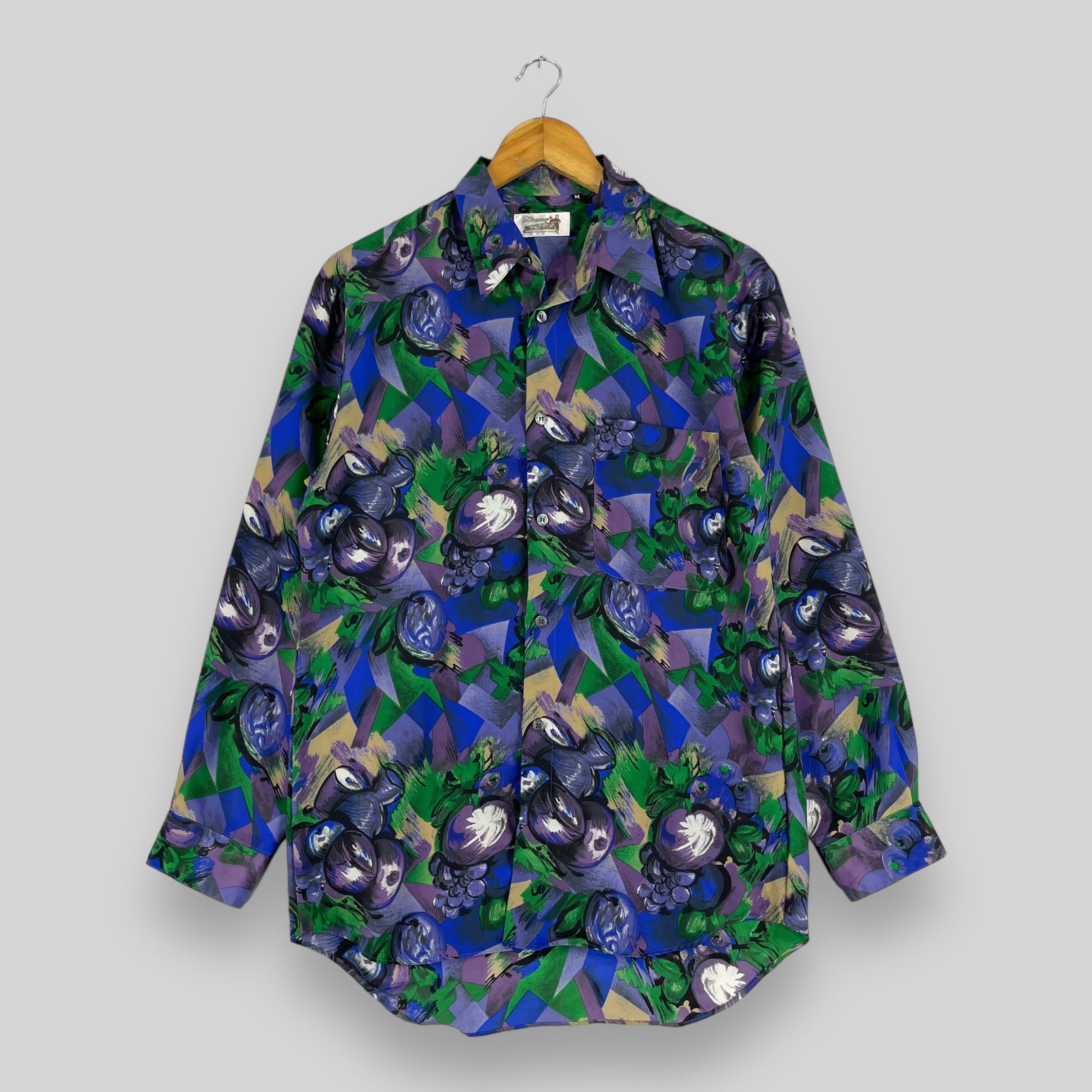 Japanese Brand × Vintage Vintage Pop Art Psychobilly Artwork Baroque Polyester Shirt Size US M / EU 48-50 / 2 - 1 Thumbnail