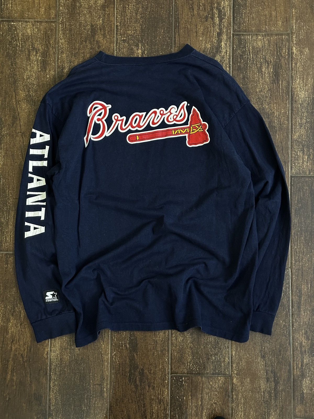 Starter VTG 90s Starter Atlanta Braves L/S Tee Size US L / EU 52-54 / 3 - 2 Thumbnail