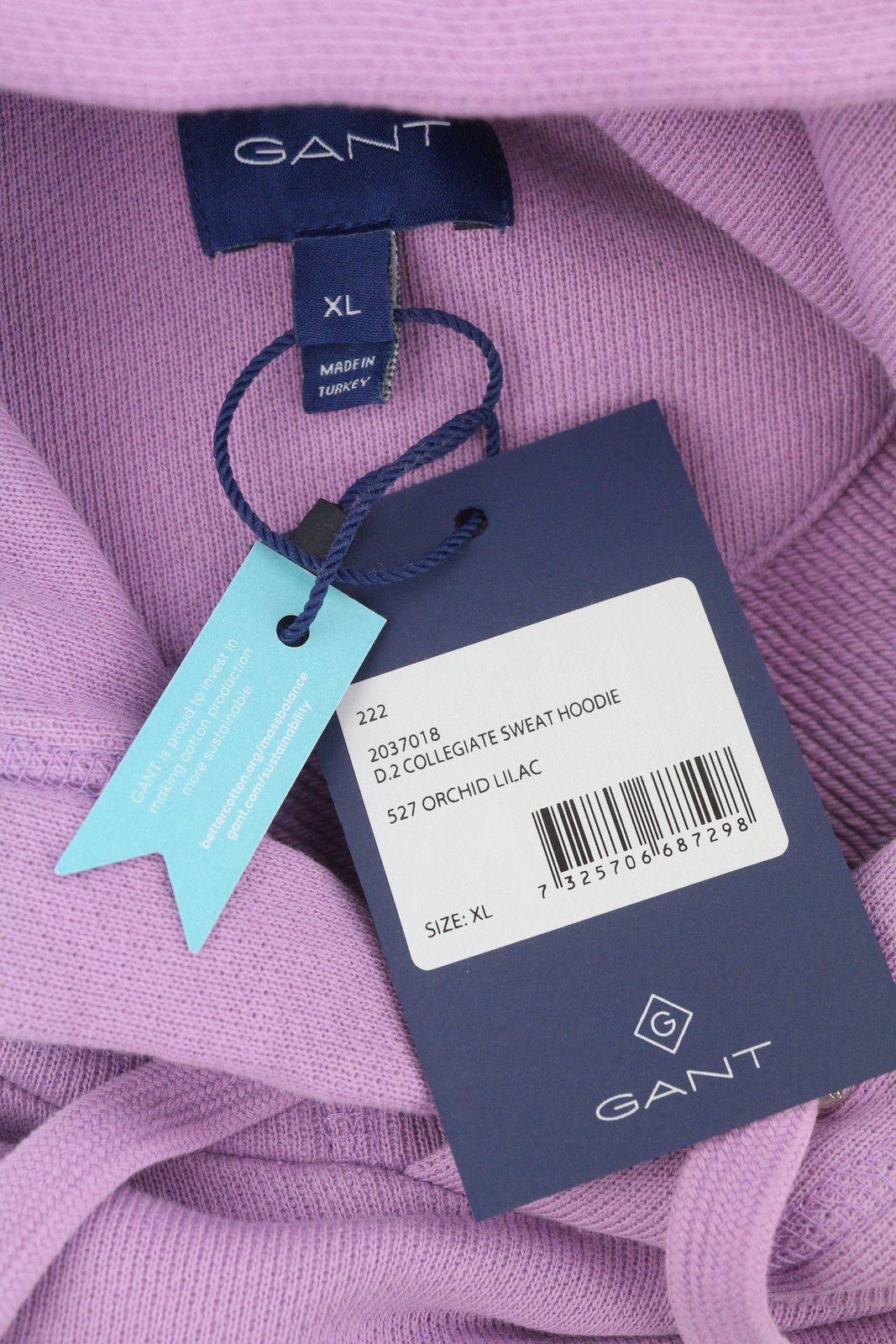 Gant COLLEGIATE XL Orchid Lilac Hoodie 87218 Size US XL / EU 56 / 4 - 7 Thumbnail