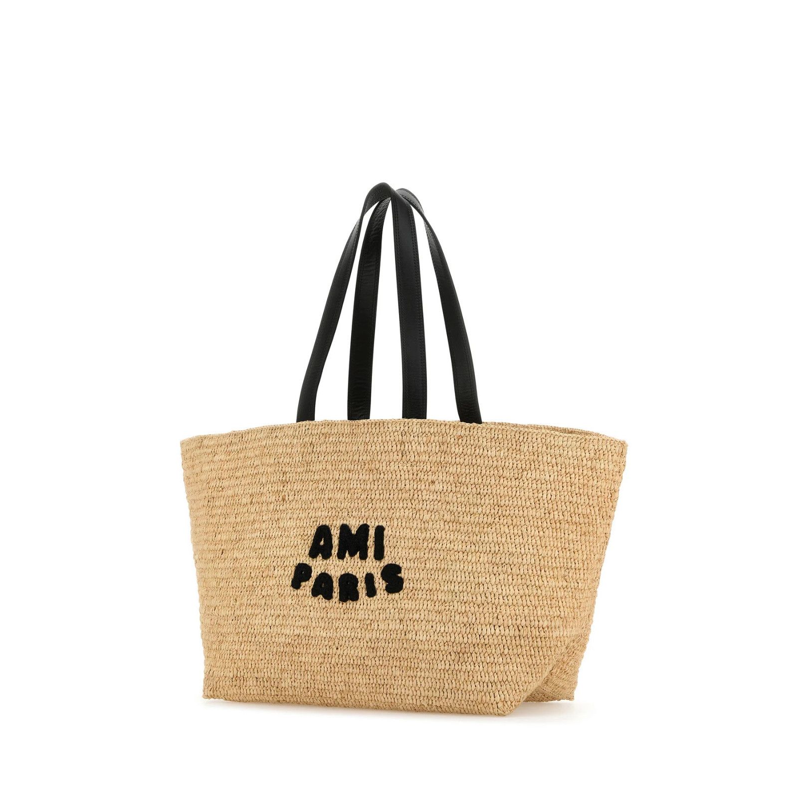 AMI AMI Raffia Black Tote Bag New & Authentic Size ONE SIZE - 2 Thumbnail