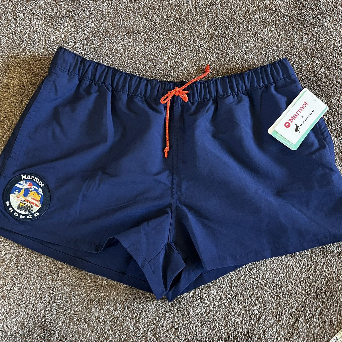 Marmot Marmot X Bronco Women's Juniper Navy Performance Shorts Size 34" / US 12 / IT 48 - 1 Thumbnail