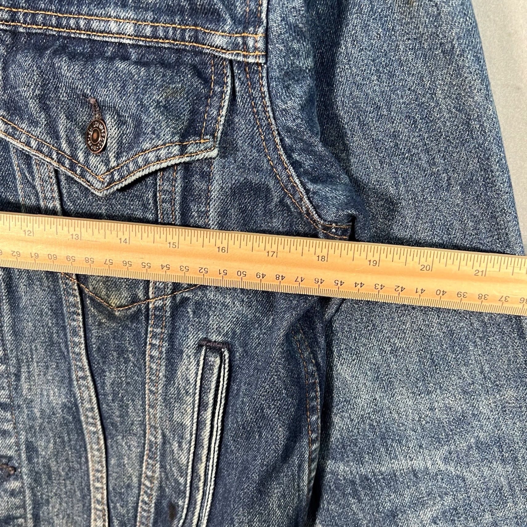 Levi's VINTAGE Levi's Denim Trucker Jacket Mens 38 Blue 80s Levis Strauss Shirt Jacket Mens Size US XXS / EU 40 - 2 Thumbnail