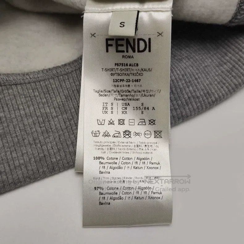 Fendi Fendi Pure cotton letter logo hooded sweatshirt Size S / US 4 / IT 40 - 8 Thumbnail