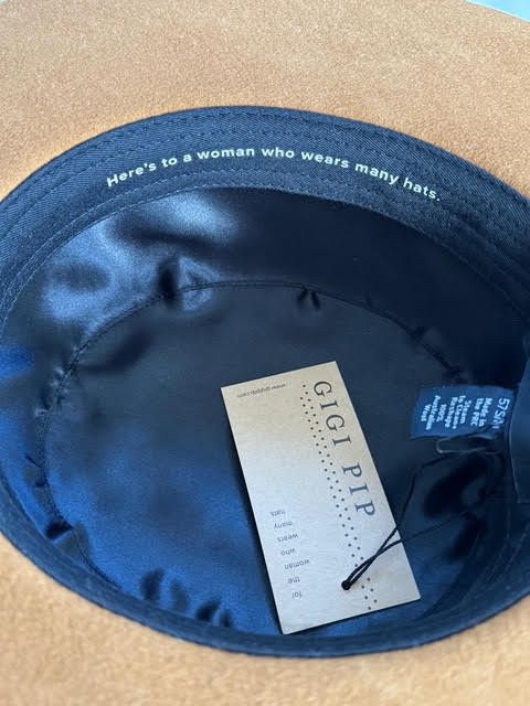 Other Gigi Pip Dahlia Women's Boater Hat S/M Brown Size ONE SIZE - 5 Thumbnail
