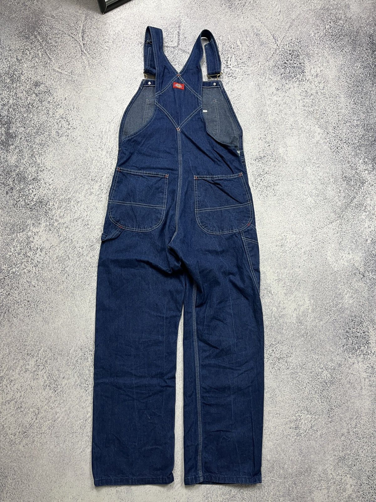 Dickies × Vintage Vintage Dickies Overall Carpenter Denim Jumpsuit Skate Rare Size US 32 / EU 48 - 10 Thumbnail