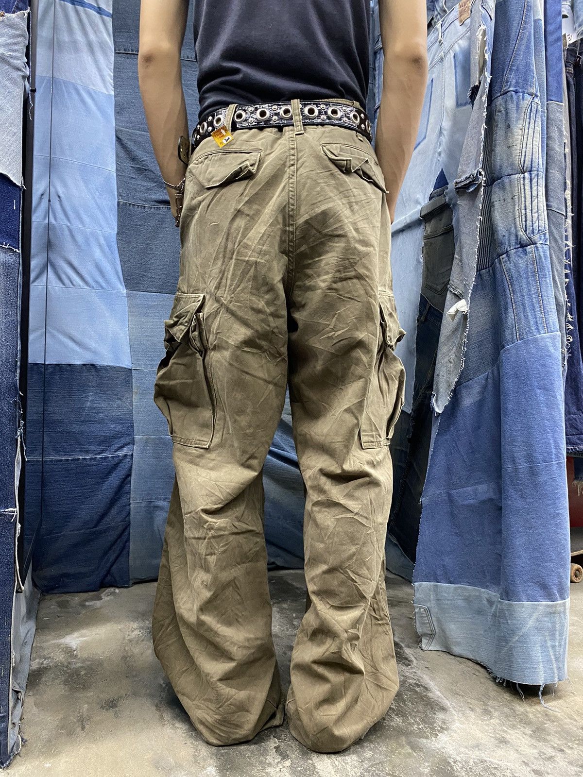 Vintage military cargo pant blue way clothing b 6251 Size US 30 / EU 46 - 3 Thumbnail