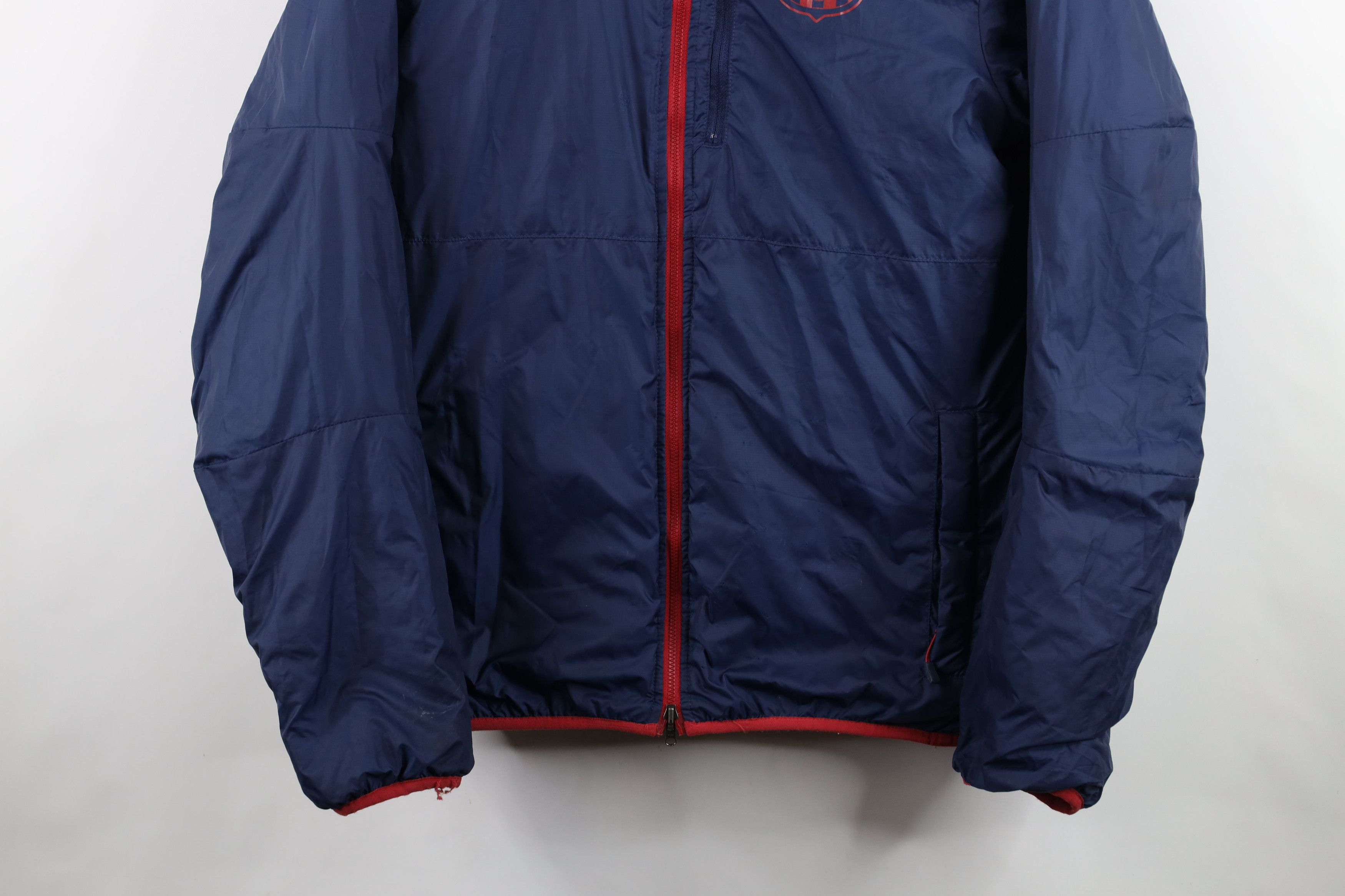Nike × Vintage Vintage Nike Swoosh Reversible FC Barcelona Soccer Jacket Size US S / EU 44-46 / 1 - 14 Thumbnail