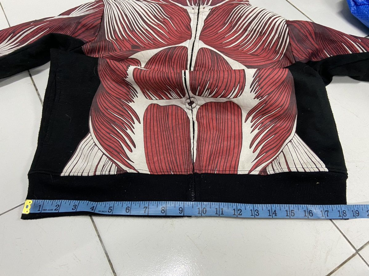 Japanese Brand ATTACK ON TITAN MUSCLE FULL ZIPPER HOODIE Size US S / EU 44-46 / 1 - 14 Thumbnail