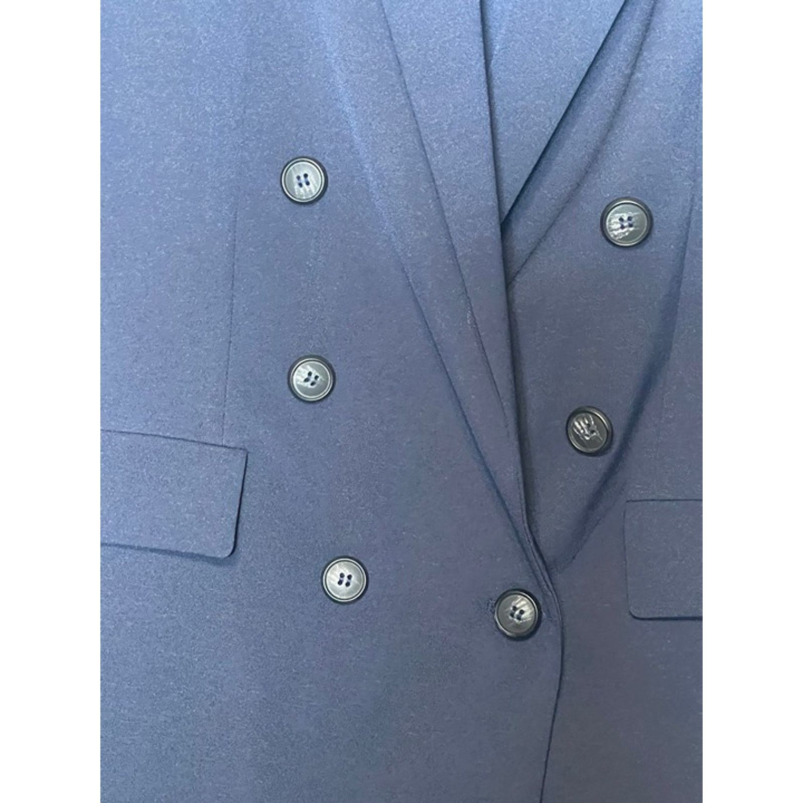 Forever 21 Forever 21 Blue Double Breasted Blazer Jacket Women's Size L Size L / US 10 / IT 46 - 3 Thumbnail