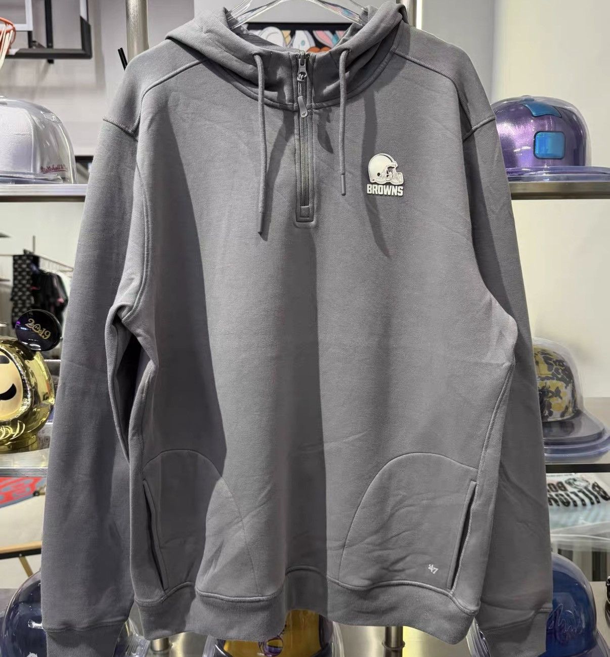 47 47 × NFL Cleveland Browns Half-Zip Sweatshirt Hoodie J32 Size US XL / EU 56 / 4 - 1 Thumbnail