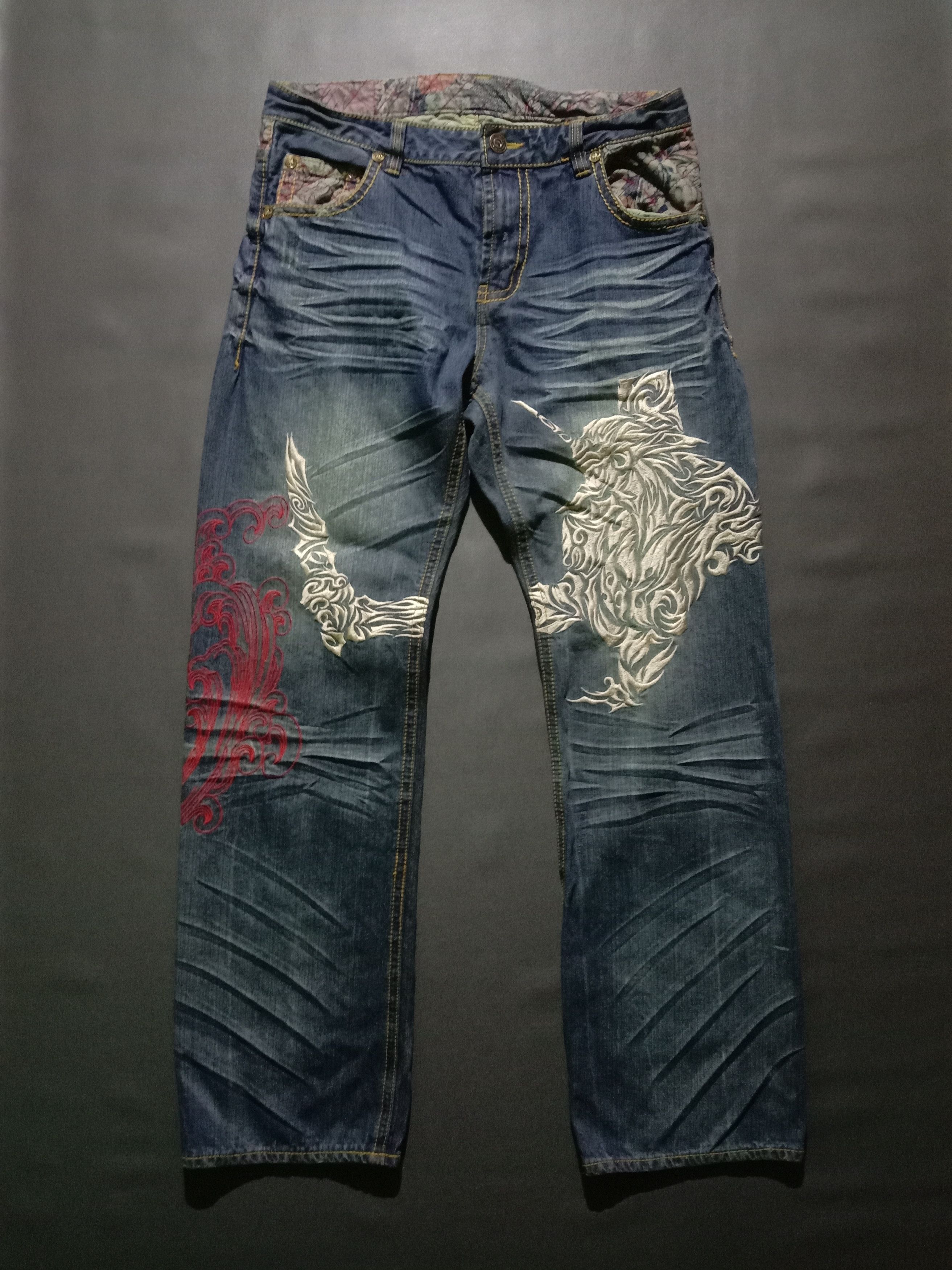 Anime Jeans Nishiki x Evangelion x Miyabi Musubi x Oriental Brand Size US 34 / EU 50 - 1 Thumbnail
