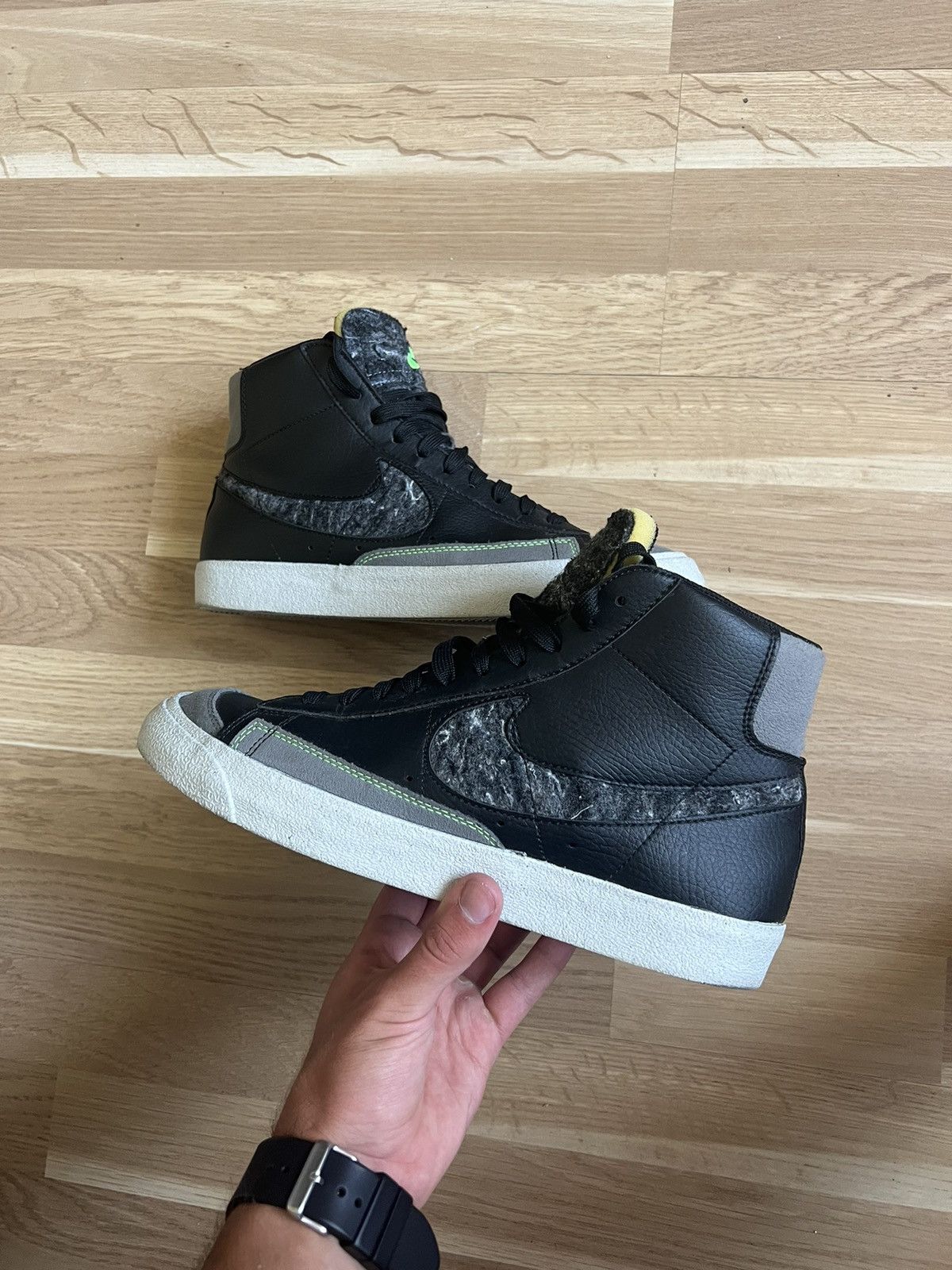 Nike × Vintage Nike blazer 77 mid skateboarding recycled sneakers shoes Size US 8.5 / EU 41-42 - 2 Thumbnail