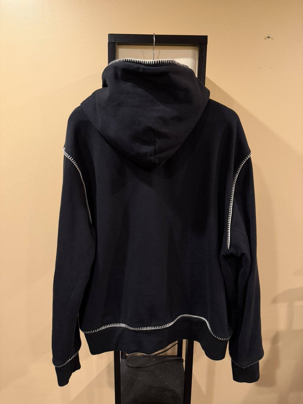 Amiri Amiri Chain Stitch Embroidered Logo Black Pullover Hoodie Size US XXL / EU 58 / 5 - 16 Thumbnail