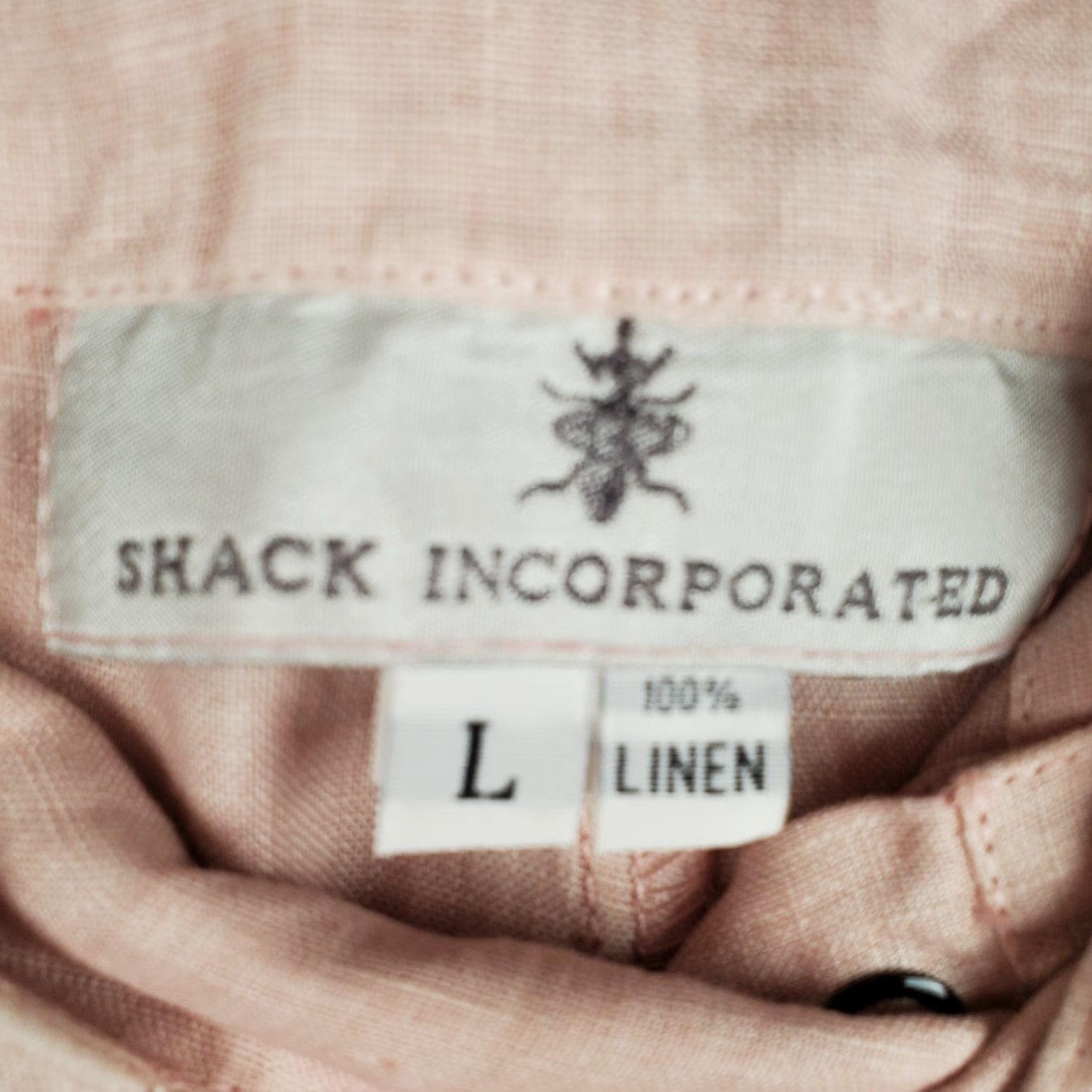 Pinko Shack Incorporated Capri Pants Women's Large Pink 100% Linen High-Rise Wide Leg Size 36" / US 14 / IT 50 - 7 Thumbnail