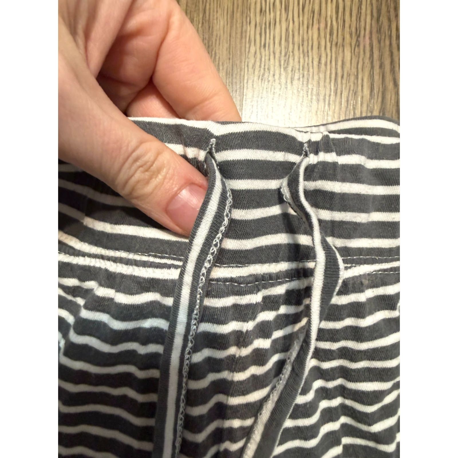 Jockey **Jockey Gray Women's Large Stripe Tie Waist PJ Pants** User: Jockey Gray Women's Large Stripe Tie Waist PJ Pants Size 36" / US 14 / IT 50 - 3 Thumbnail