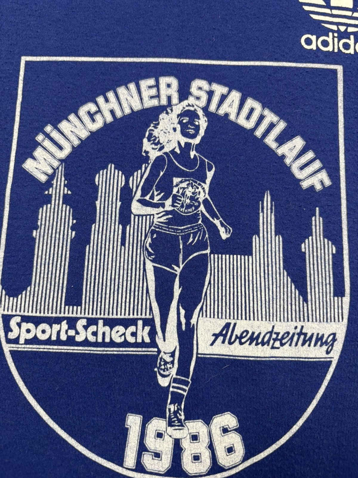 Adidas Vintage Adidas Munchen Stadtlauf 1986 Ringer T Shirt 80s M Size US M / EU 48-50 / 2 - 6 Thumbnail