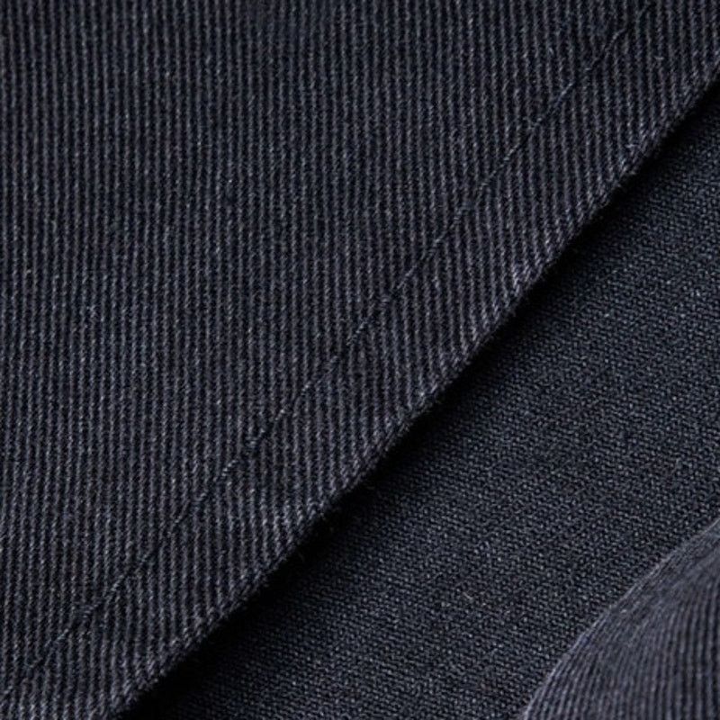 Other Micas Medium Black Split Denim Midi Asymmetrical Waist Skirt Size 30" / US 8 / IT 44 - 3 Thumbnail
