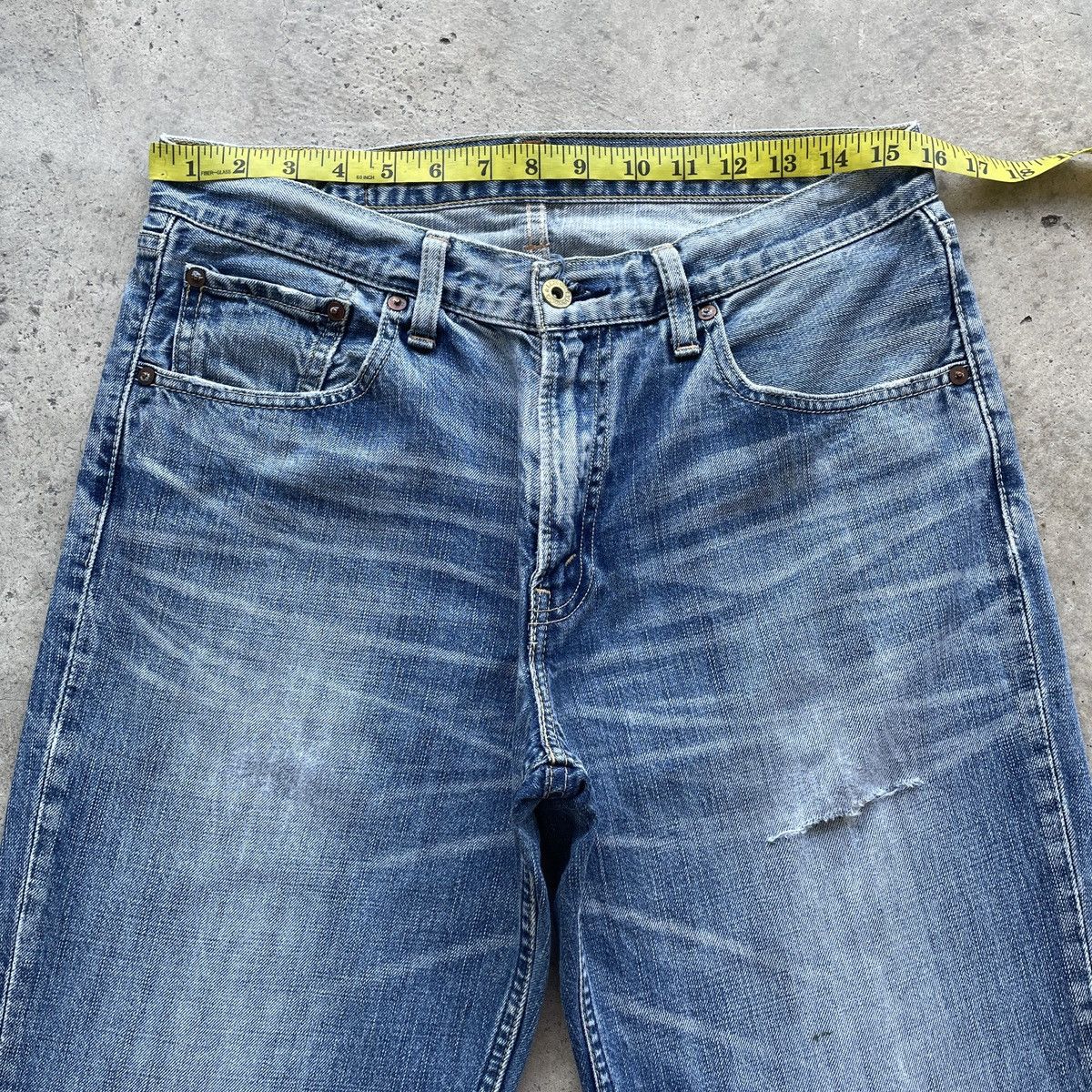 Levi's W32 Vintage Levi’s 502 Distressed Jeans Faded Denim Pants Size US 32 / EU 48 - 5 Thumbnail