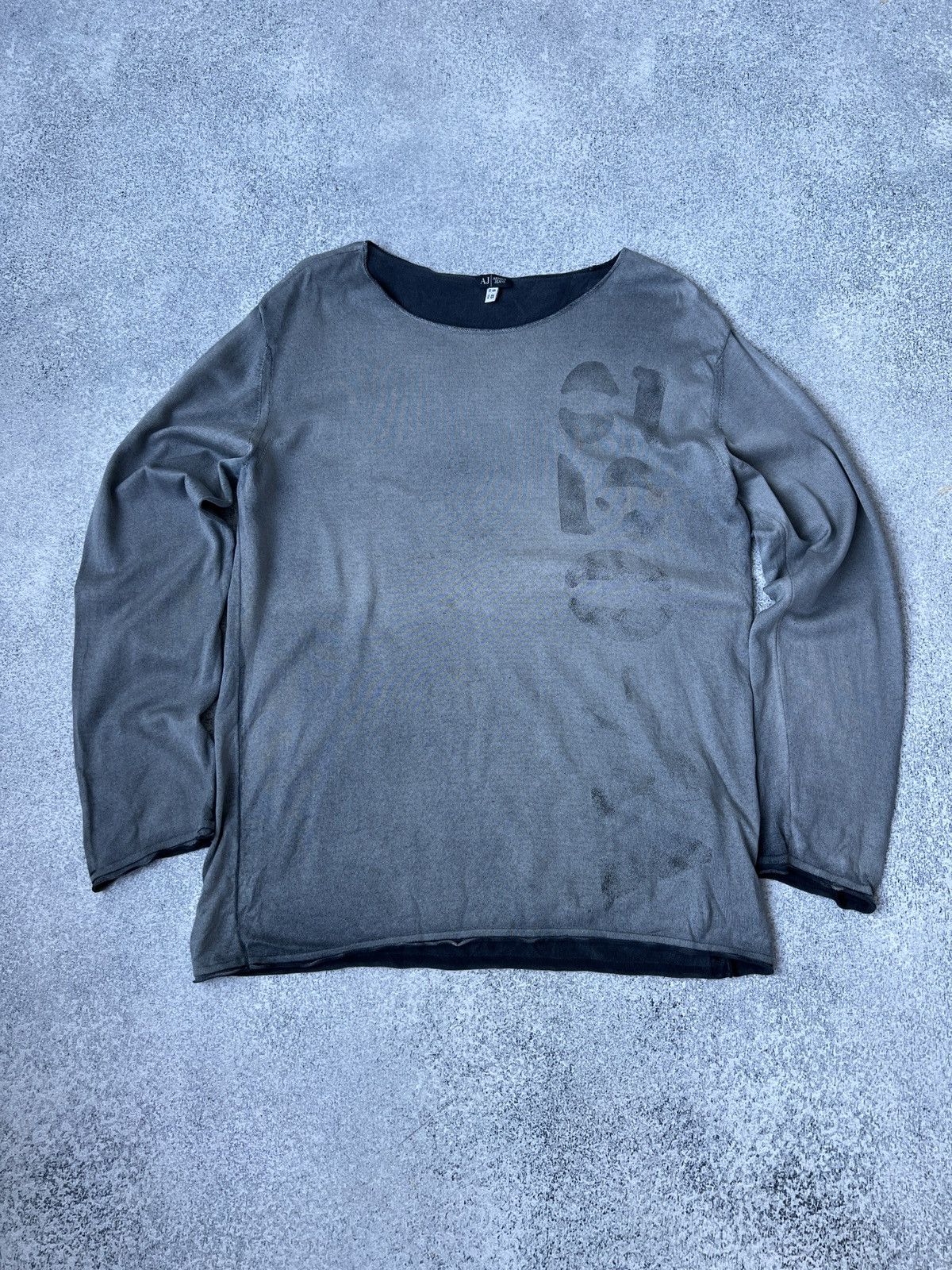 Armani × Vintage Vintage Armani Jeans hype long sleeve Size US S / EU 44-46 / 1 - 3 Thumbnail