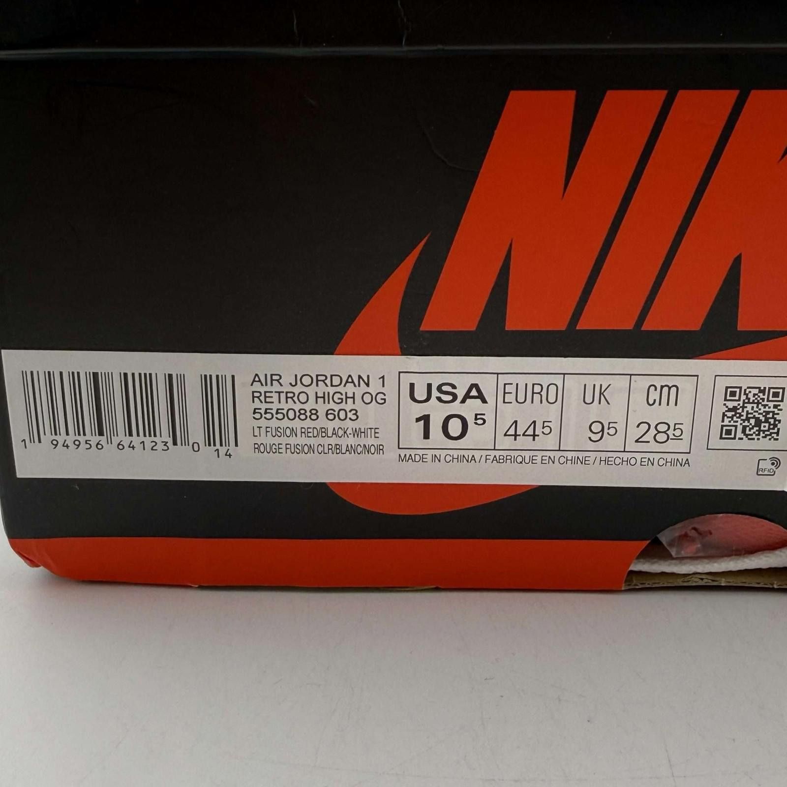 Nike Nike Air Jordan 1 Light Fusion Red 10.5 Used with Box Size US 10.5 / EU 43-44 - 10 Thumbnail