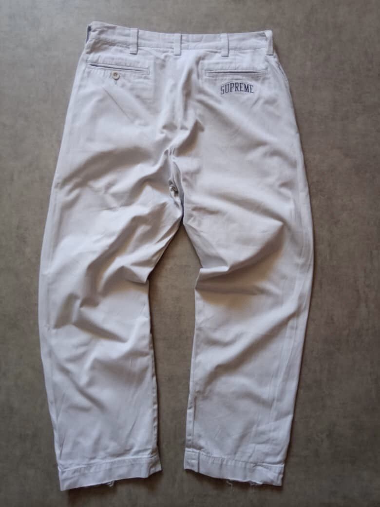 Supreme Supreme Arc Logo Chino Straight Leg Pants Size US 30 / EU 46 - 1 Thumbnail