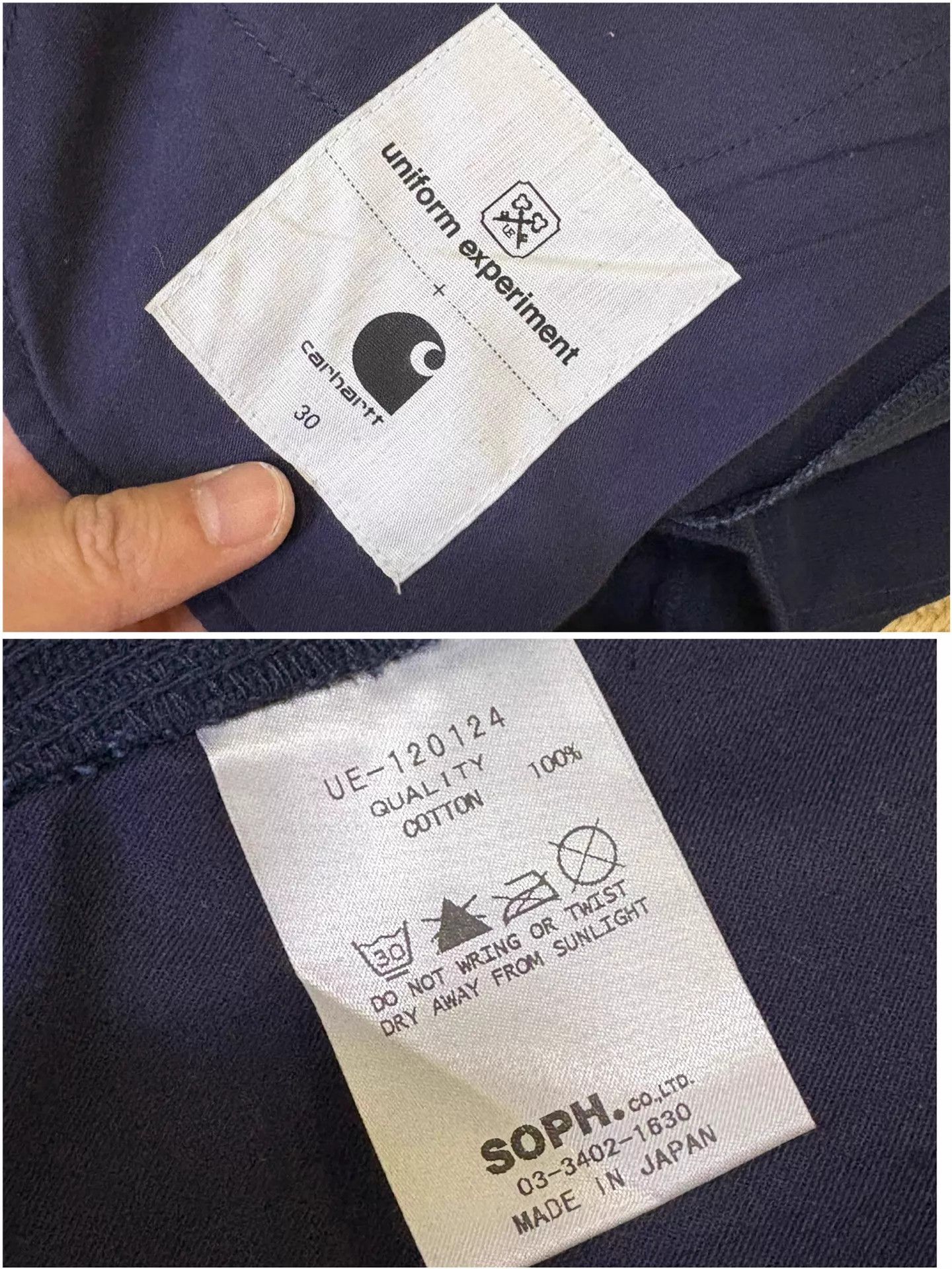 Carhartt UE x Carhartt x Fragment Work Shorts Navy W30 Size US 30 / EU 46 - 9 Thumbnail