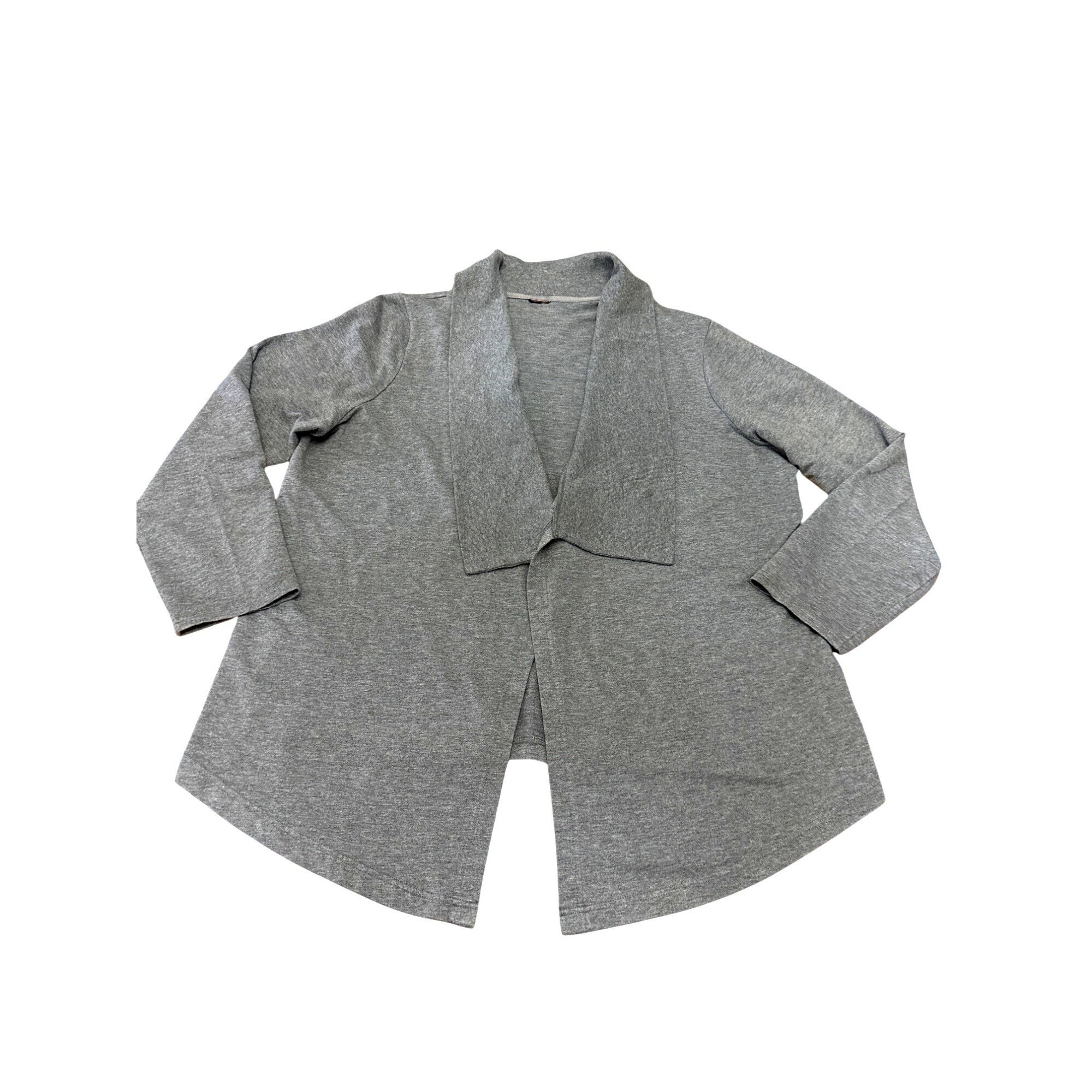 Other CCC Trendy Chic Gray Open Front High Low Hem Design Cardigan Size L / US 10 / IT 46 - 7 Thumbnail