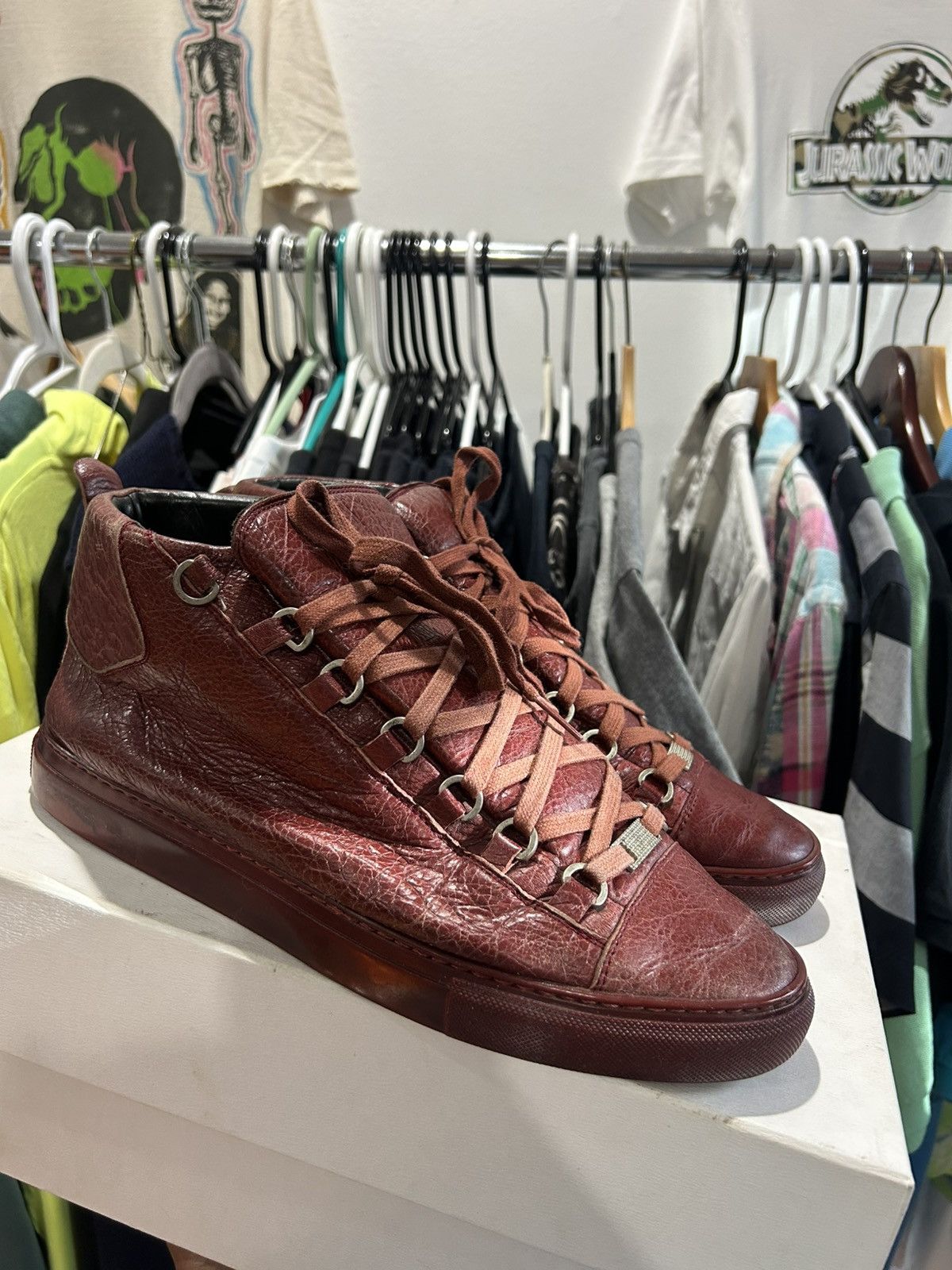 Balenciaga Arena Burgundy