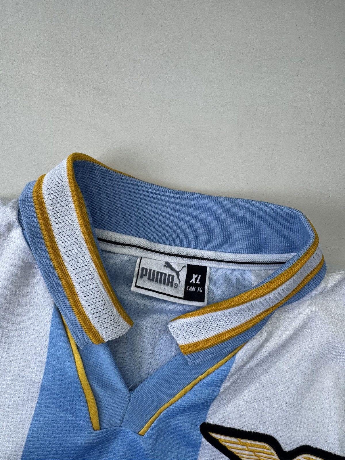 Puma Lazio 99/00 European Home Jersey Original Long Sleeve Veron Size US XL / EU 56 / 4 - 4 Thumbnail