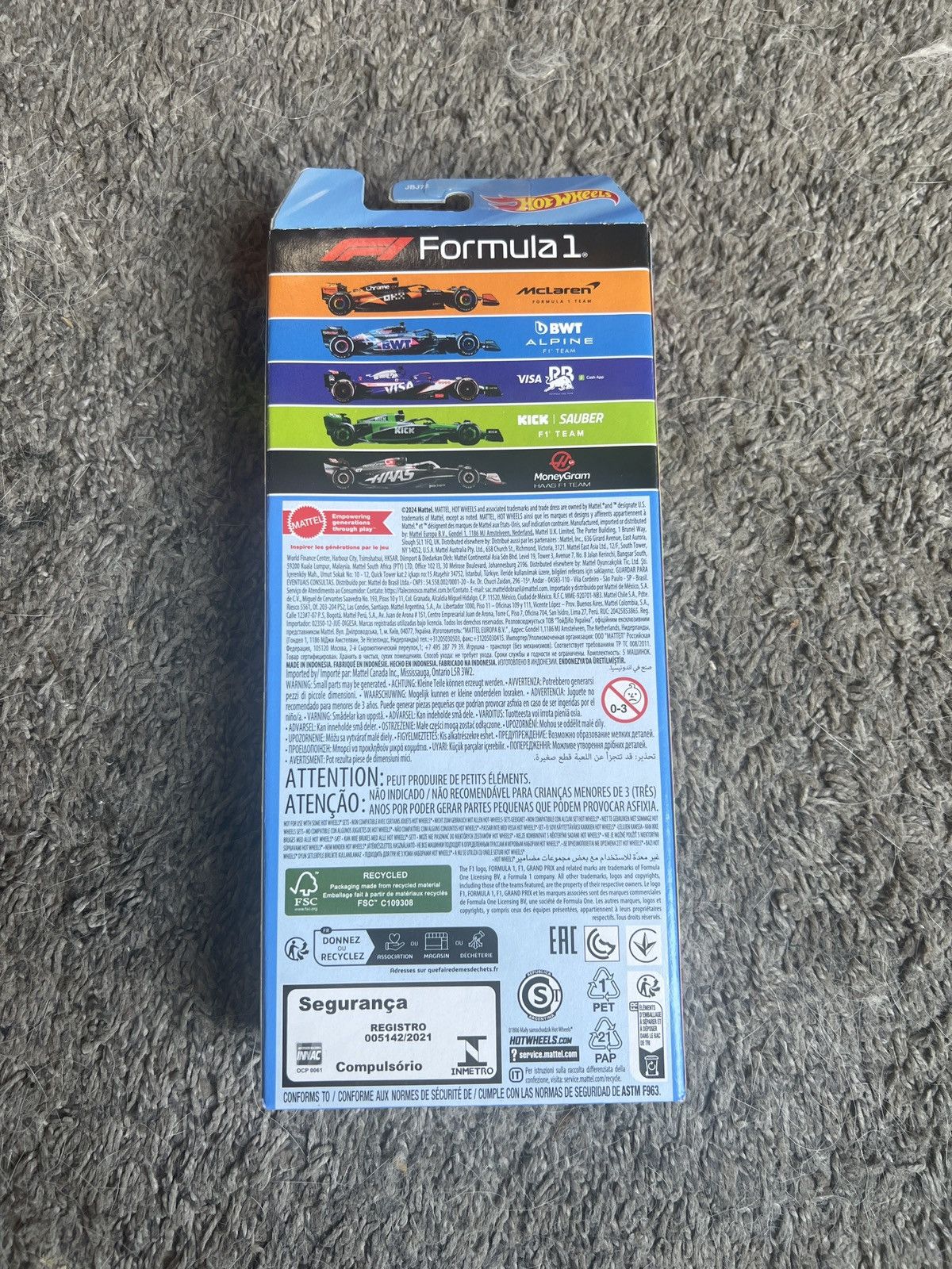 Formula 1 2024 Mattel Hot Wheels Formula 1 5-Pack Size ONE SIZE - 2 Thumbnail