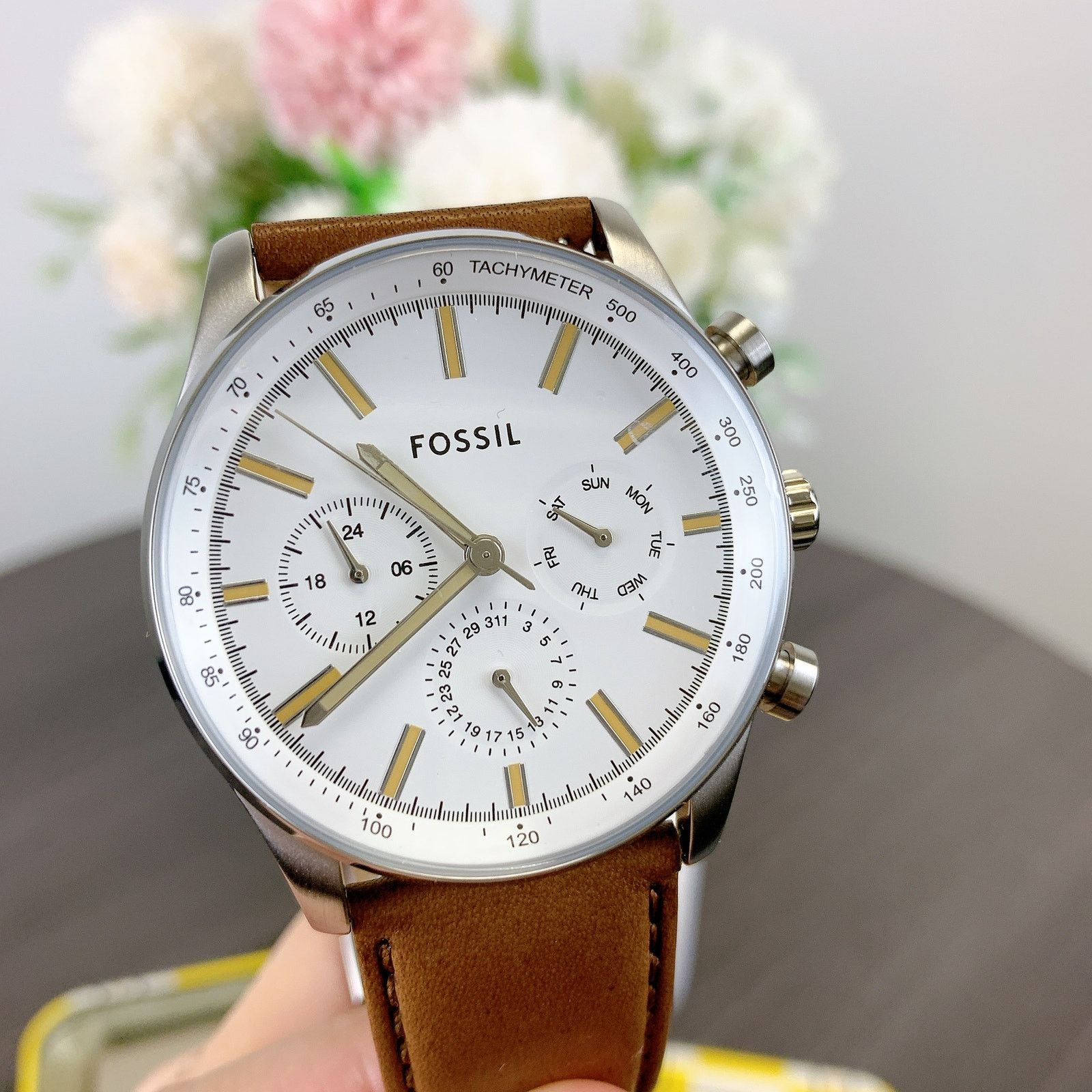 Fossil Fossil BQ2748 Sullivan Multifunction Brown Leather Watch Size ONE SIZE - 2 Thumbnail