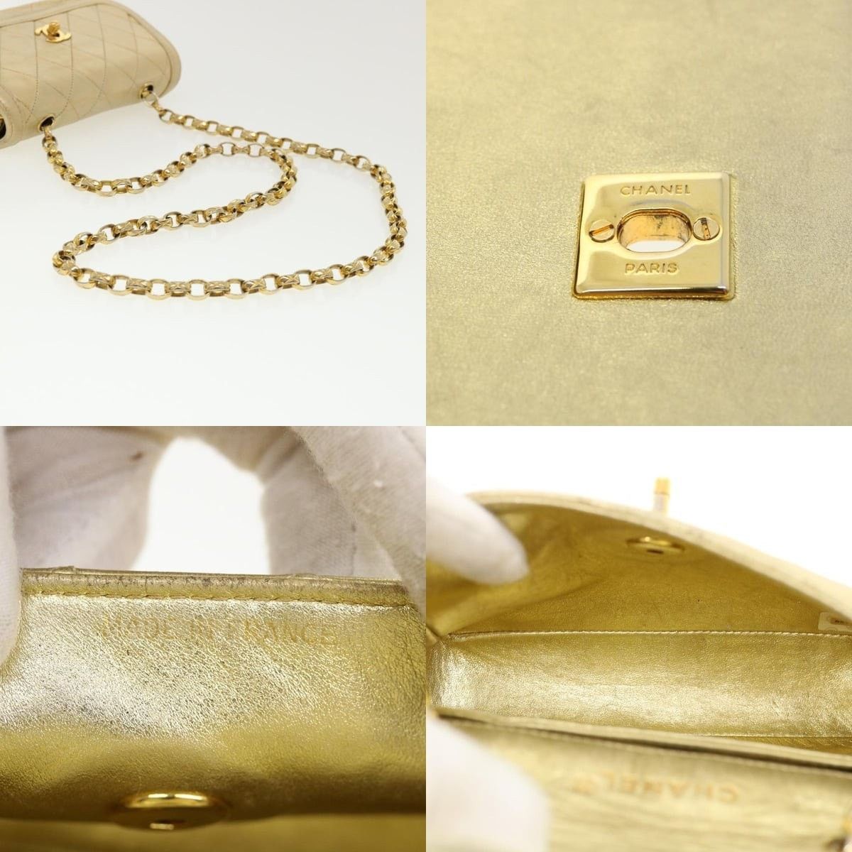 Chanel Chanel Matelasse Turn Lock Chain Shoulder Bag Size ONE SIZE - 4 Thumbnail