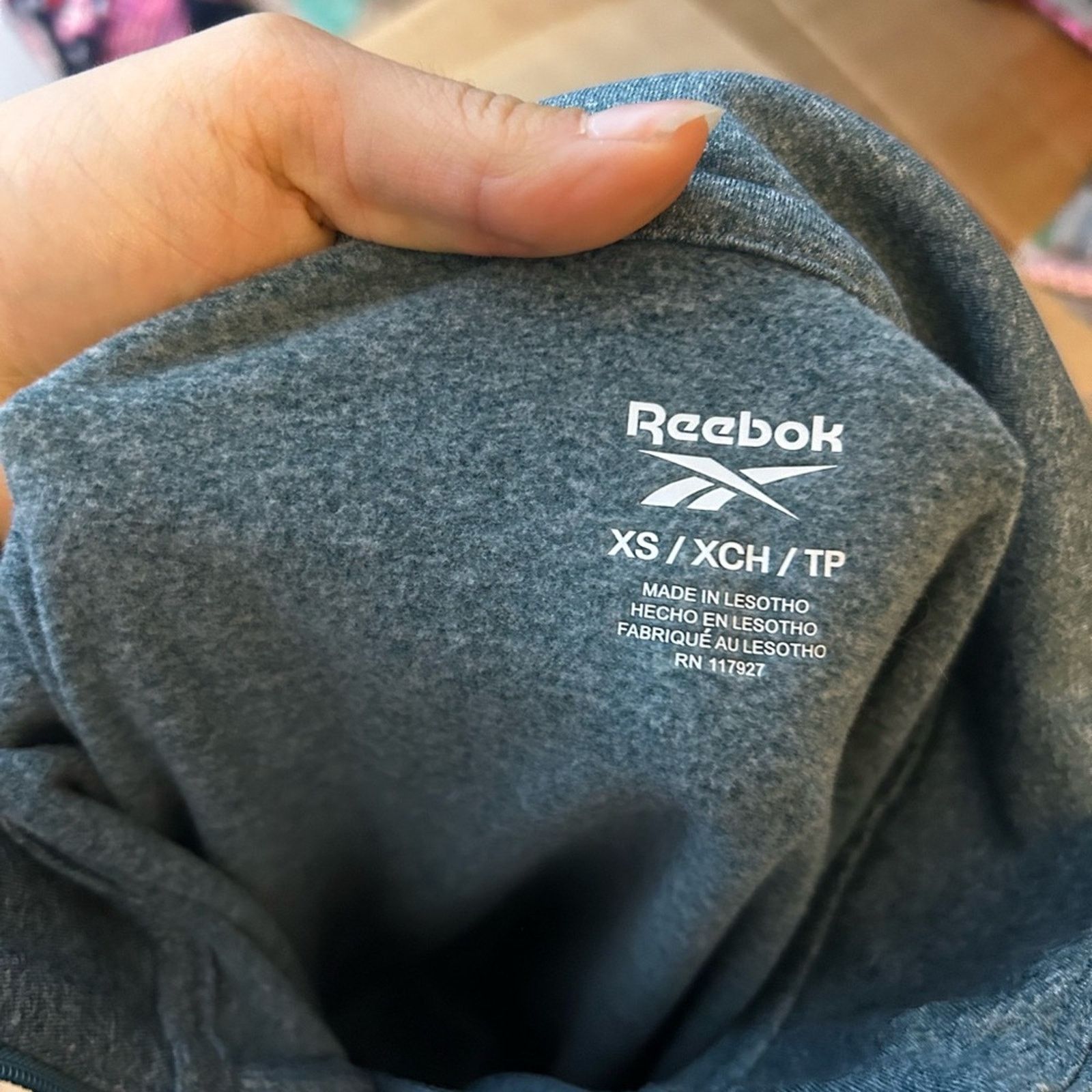 Reebok Reebok Teal Long Fleece Quarter Zip Active Top Size XS / US 0-2 / IT 36-38 - 3 Thumbnail