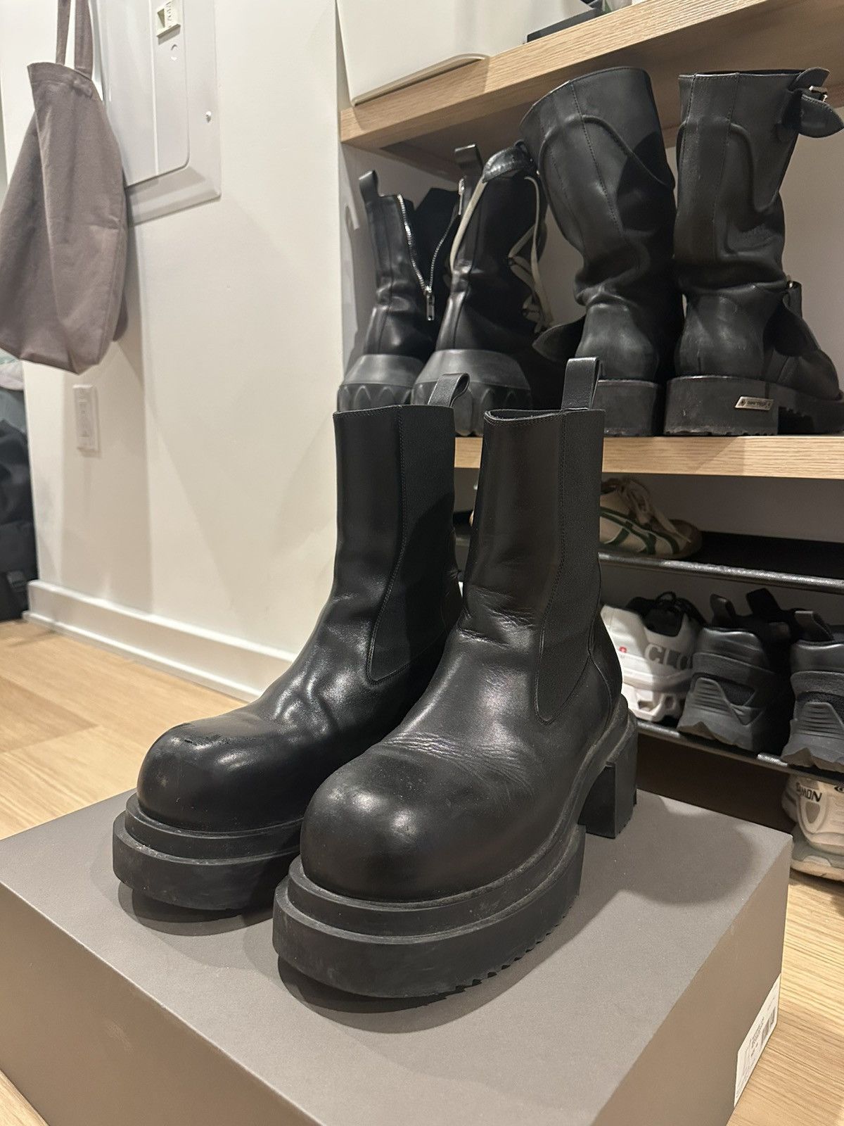 Rick Owens (44) Rick Owens 85mm Beatle Bogun boots | Grailed