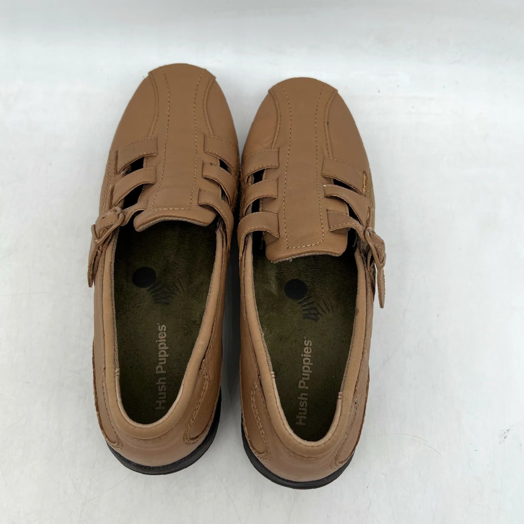 Hush Puppies HUSH PUPPIES Sandal Fisherman Leather Brown Buckle Straps Size 7M Womens Adult Shoes Size US 8 / IT 38 - 4 Thumbnail