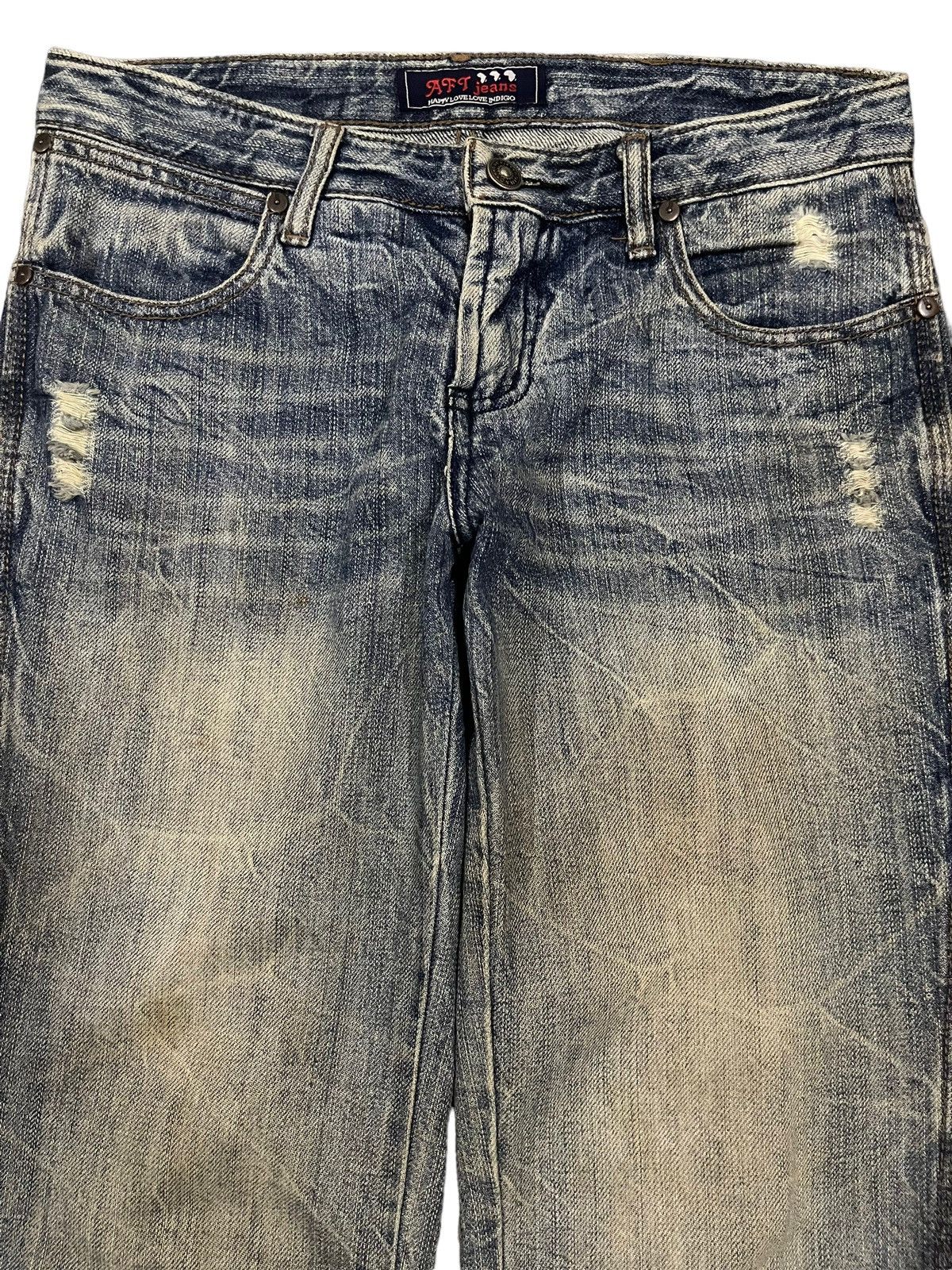 14th Addiction Vintage Japanese Brand Mud Wash Style Loose Jeans Size US 30 / EU 46 - 3 Thumbnail