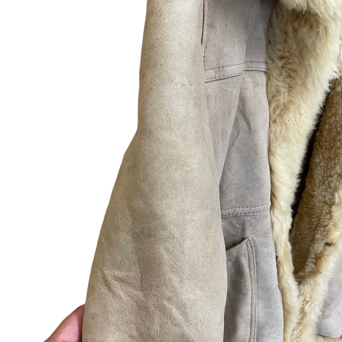 Leather JAPANASE SHERPA LINING LEATHER HEAVYCOAT JACKET Size US S / EU 44-46 / 1 - 7 Thumbnail