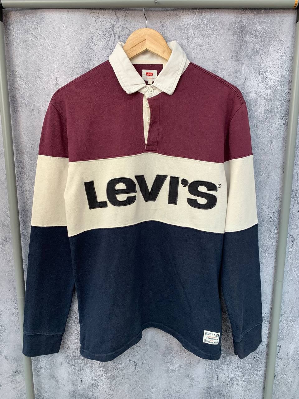 Levis Polo Longsleeve Striped Vintage Rare USA size (S)