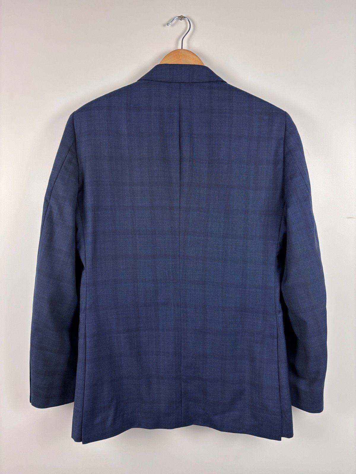 Hackett Hackett London Wool Check Blazer Jacket Dark Blue Size 36R Size 36R - 4 Thumbnail