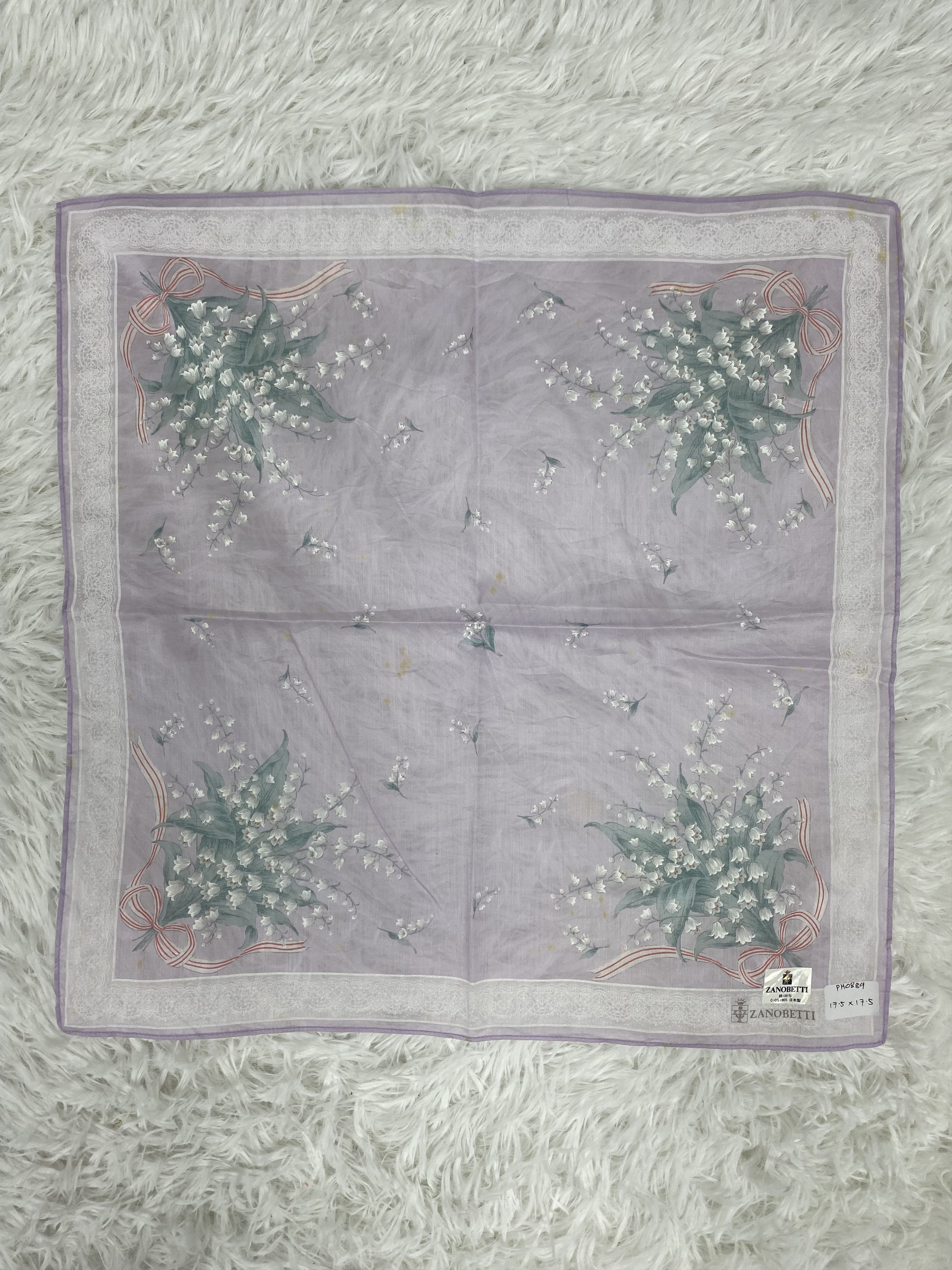 Designer × Vintage Vintage Zanobetti Handkerchief Neckerchief PH0889 Size ONE SIZE - 3 Thumbnail